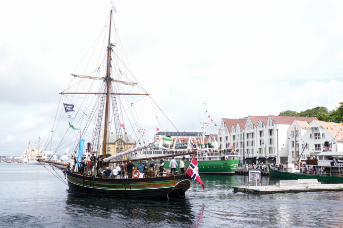 Restauration la ut på sin jubileumsseilas. Foto: Fredrik Varfjell, NTB