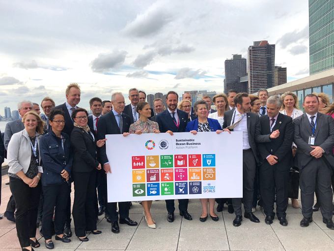 Samling om ei berekraftig forvaltning av havet. Foto: Erik Abild, Det kongelege hoffet