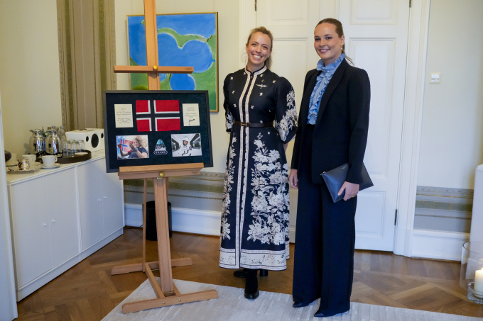 Prinsesse Ingrid Alexandra mottok Jannicke Mikkelsen i audiens på Slottet. Foto: Cornelius Poppe / NTB