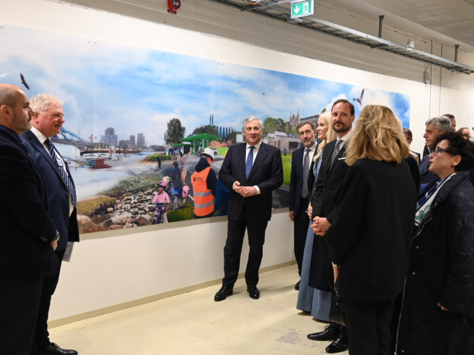 På besøk hos NTNU. Foto: Det kongelege hoffet