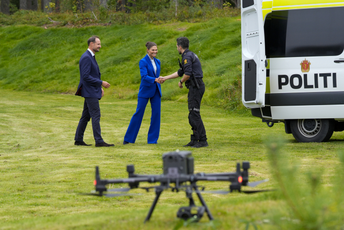 Demonstrasjon av dronebruk. Foto: Lise Åserud / NTB