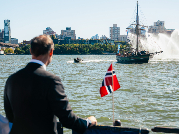 Restauration ankommer New York. Foto: Ola Vatn, Det kongelige hoff