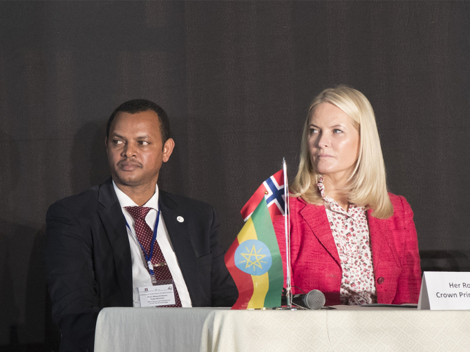 Kronprinsessen holdt konferansens åpningstale. Foto: Vidar Ruud / NTB scanpix