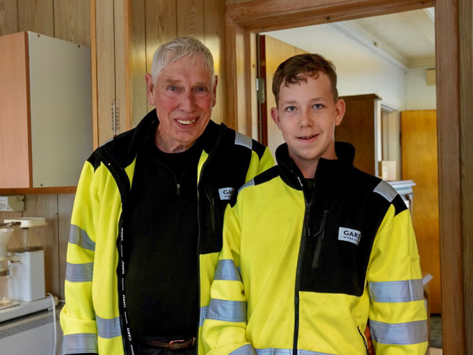 Jan Otto Danielsen er frivillig på Mortenstua skole hvor barnebarnet Oskar er elev. Foto: Simen Løvberg Sund, Det kongelige hoff