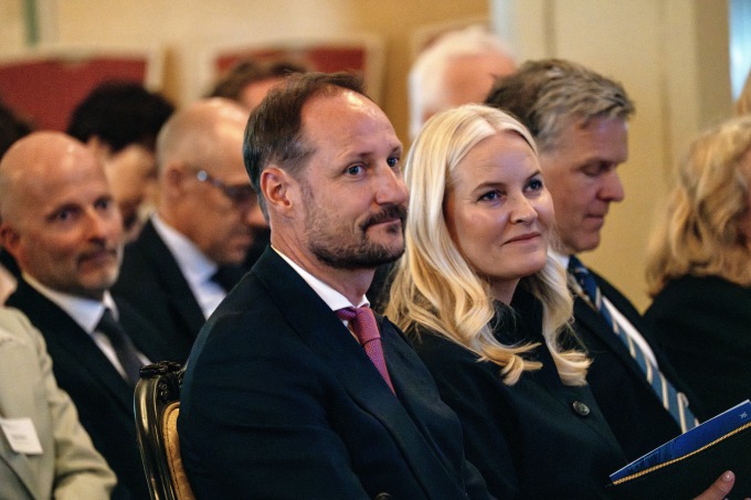 Kronprinsparet var til stede under Svalbardsymposiet. Foto: Ola Vatn, Det kongelige hoff 