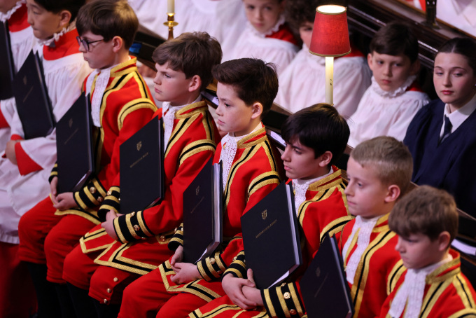 Det ble fremført flere spesiallagde verk under seremonien. Foto: Richard Pohle / Reuters.