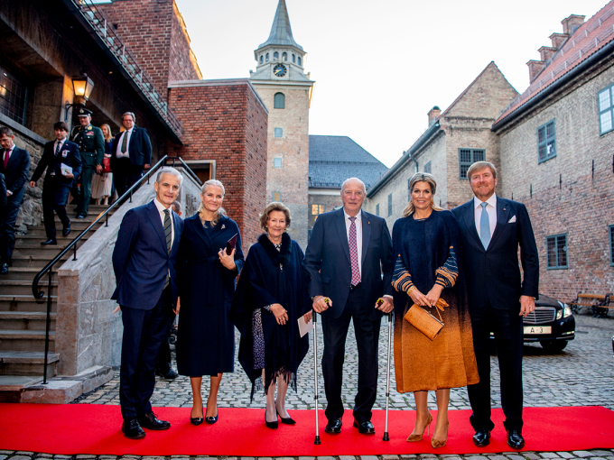 Regjeringen holdt lunsj på Akerhus festning til ære for statsbesøket. Foto: Patrick van Katwijk, NTB