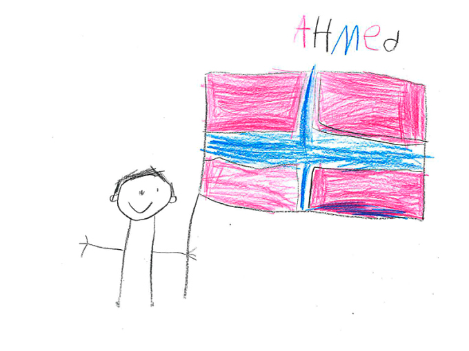 Tegnet av Ahmed